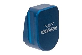 Warne Magazine Extension in Blue Fits S&W M&P 9/40 and adds +3/2 rounds